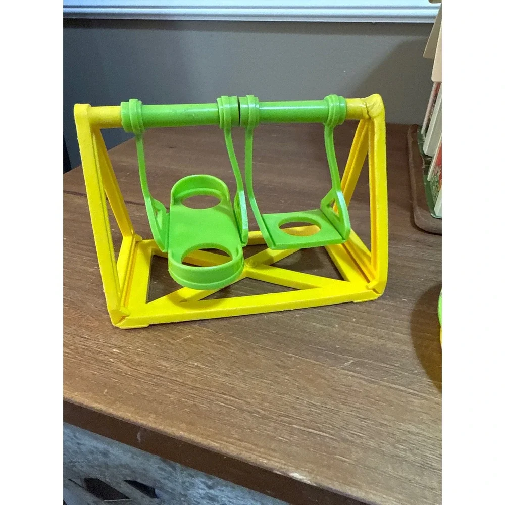Vintage 1971 Fisher Price Play Family School 923 Red House Bell Tower Toy